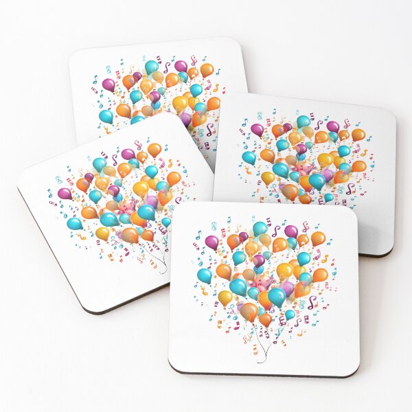 Item preview, Musical Pattern with Notes and Balloons designed and sold by lessyun.