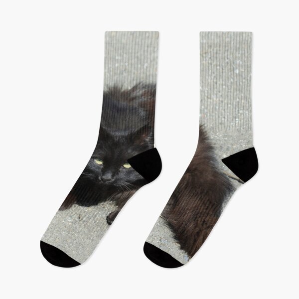 Item preview, Portrait of cute street black cat designed and sold by olena2552.