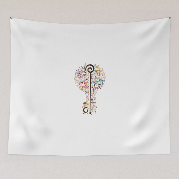 Item preview, Musical Pattern with Notes and Key designed and sold by lessyun.