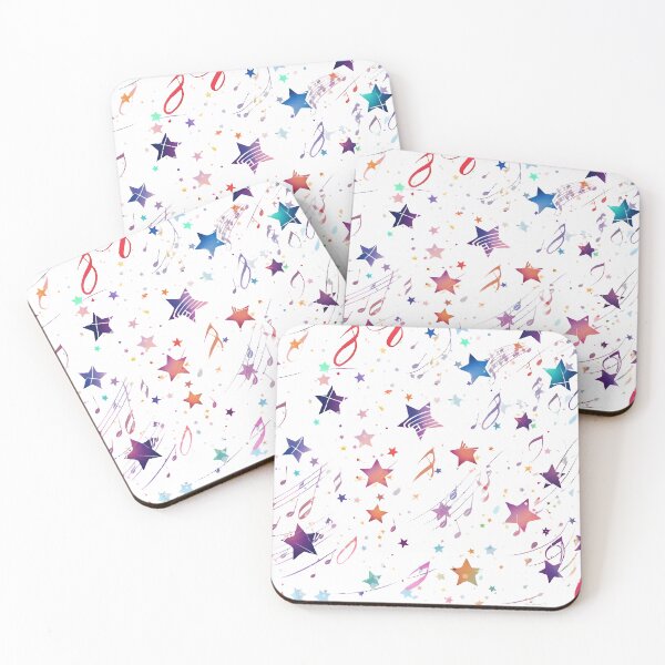 Item preview, Musical Pattern with Notes and Stars designed and sold by lessyun.