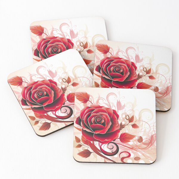 Item preview, Red Rose - Romantic Illustration in Vivid Style Ver. 4 designed and sold by MONDOPLY.