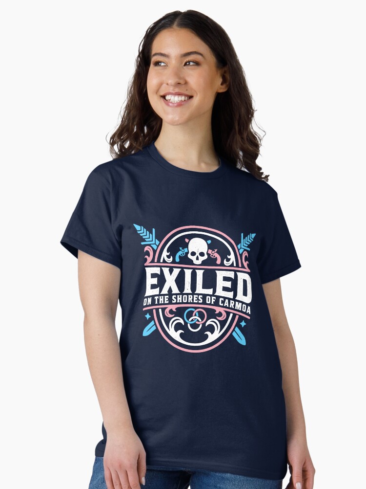 Thumbnail 1 of 7, Classic T-Shirt, Exiled Logo- Trans Pride designed and sold by WeAreWayfarers.