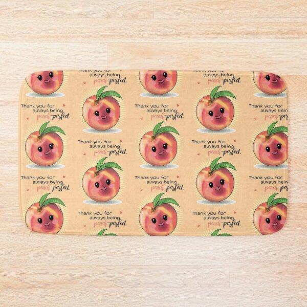 Item preview, Peach-perfect Cute Punny Appreciation quote with a peach designed and sold by HajnalkArt.
