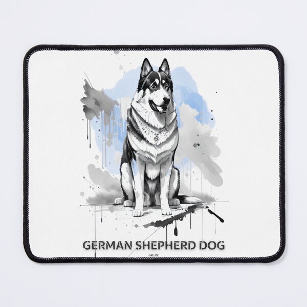 Item preview, german shepherd dog brush sketch by CallisC Arts  designed and sold by CallisC-Arts.
