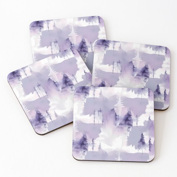 Item preview, Abstract purple seamless pattern tree designed and sold by LUEE-Design.