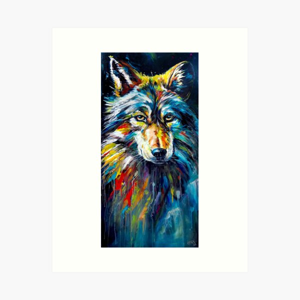 Wise wolf: your animal spiritual guide Art Print