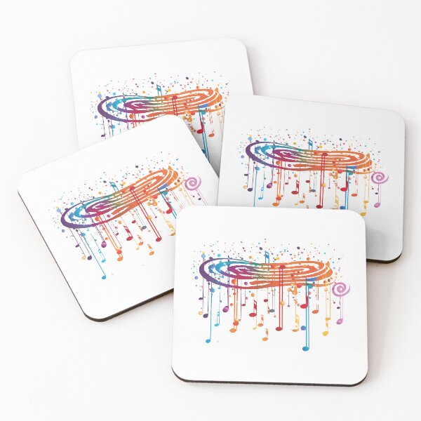 Item preview, Pattern of Notes and Raindrops designed and sold by lessyun.