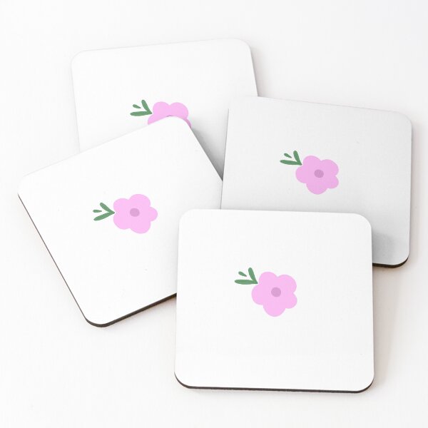 Aperçu de l'œuvre Conception mignonne de fleur et de feuille rose pastel créée et vendue par MagicallyStagey.