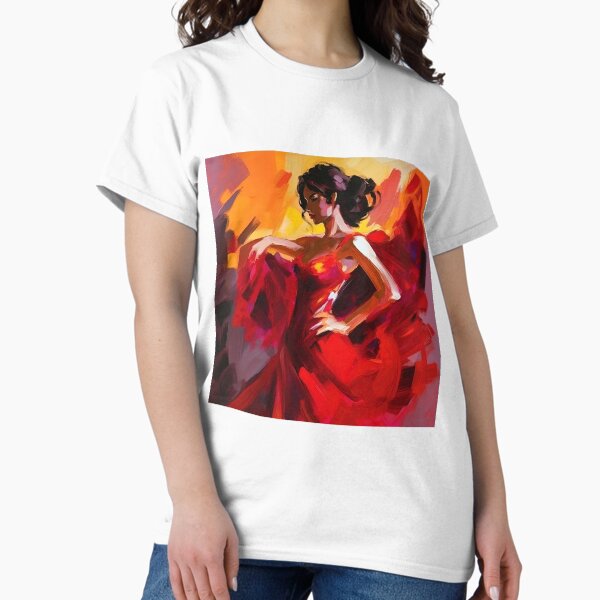 Vista previa del artículo con la obra «Bailaora Flamenca», diseñado y vendido por AM FineArtPrints.