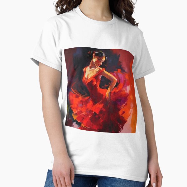 Vista previa del artículo con la obra «Bailaora Flamenca», diseñado y vendido por AM FineArtPrints.