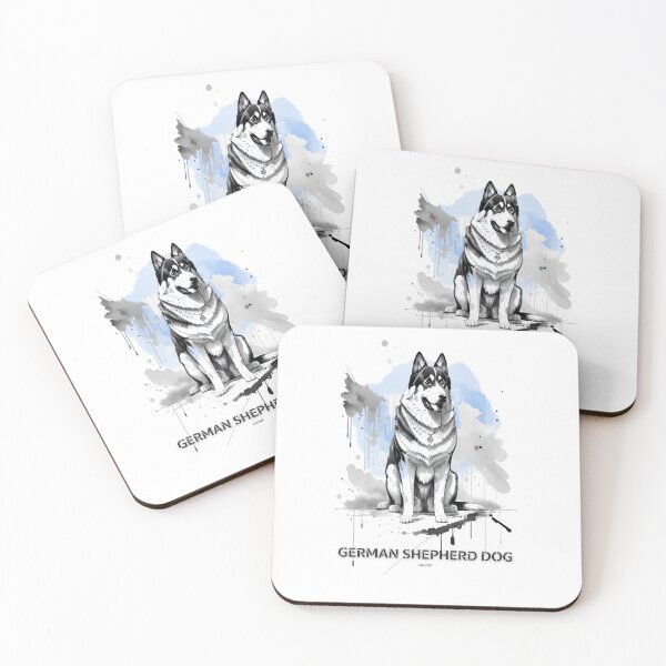 Item preview, german shepherd dog brush sketch by CallisC Arts  designed and sold by CallisC-Arts.