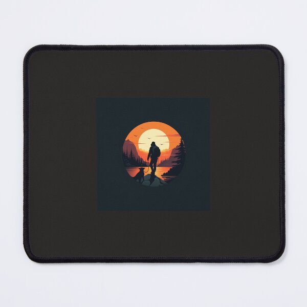 Item preview, Man and dog in wild designed and sold by TheMillenial.