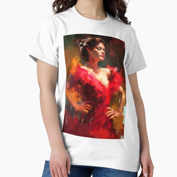 Vista previa del artículo con la obra «Bailaora Flamenca», diseñado y vendido por AM FineArtPrints.