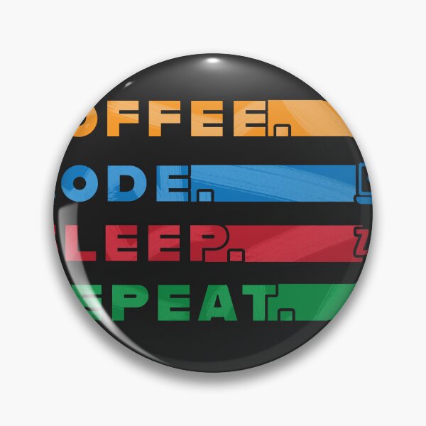 Item preview, Coffee Code Sleep Repetir diseño colorido designed and sold by Code  Monkeys.