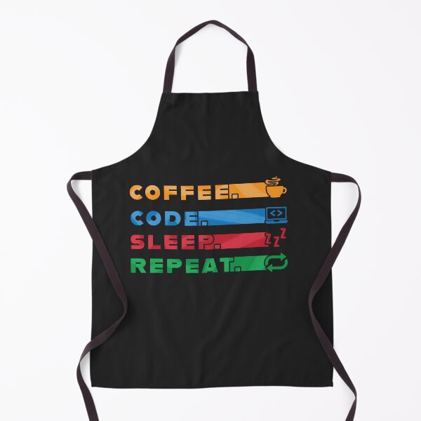 Item preview, Coffee Code Sleep Repeat colorful design designed and sold by Code  Monkeys.