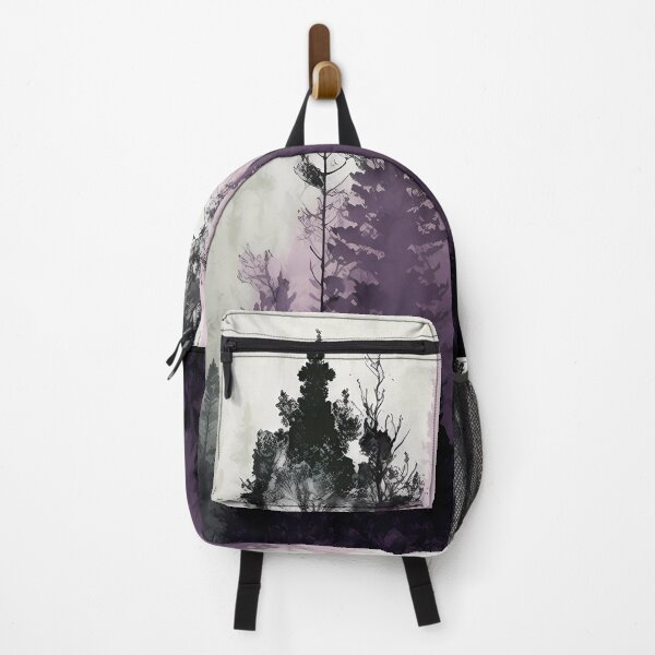 Item preview, Mountain Forest landscape black dark purple  designed and sold by LUEE-Design.