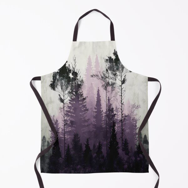 Item preview, Mountain Forest landscape black dark purple designed and sold by LUEE-Design.