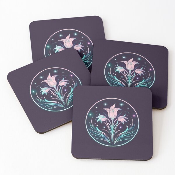 Item preview, Glowing Round Leaf Bellflowers designed and sold by Nocturne  Paws.