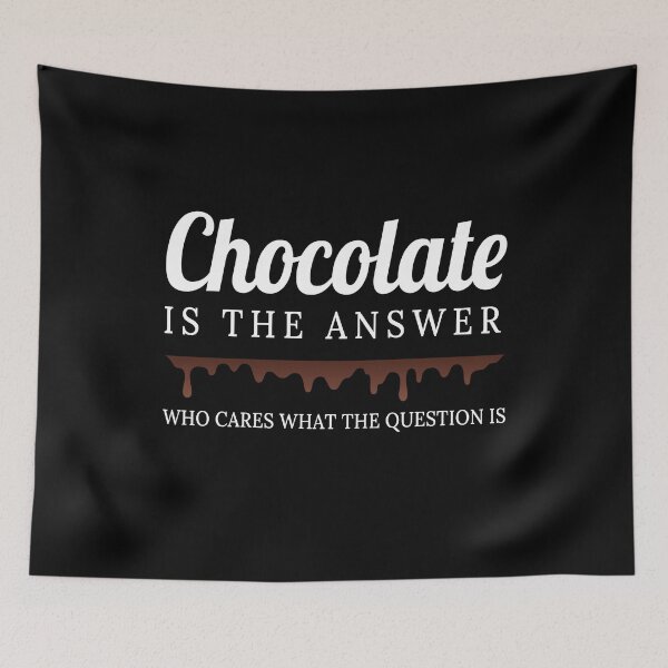 Item preview, Chocolate Is The Answer Chocolate designed and sold by MooonTees.