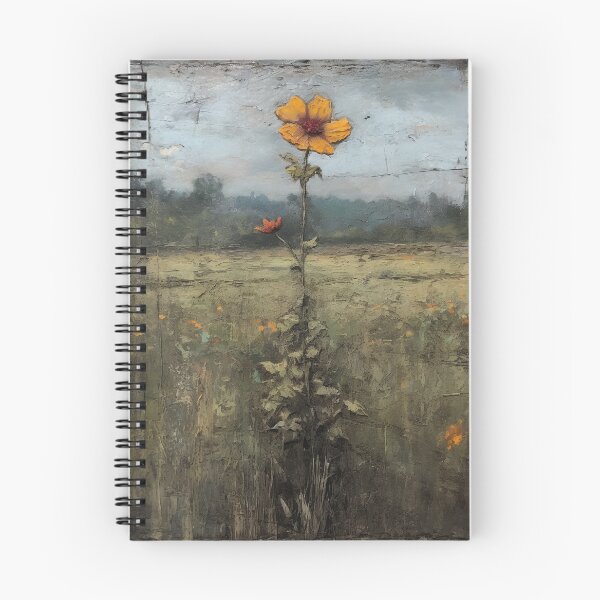 Item preview, Textured Expressionist Painting, Rustic Yellow Flower in Field, Himalayan Art Inspired, Nikon D850, Song Dynasty, Wall Art, Home Decor designed and sold by stateofhuman.