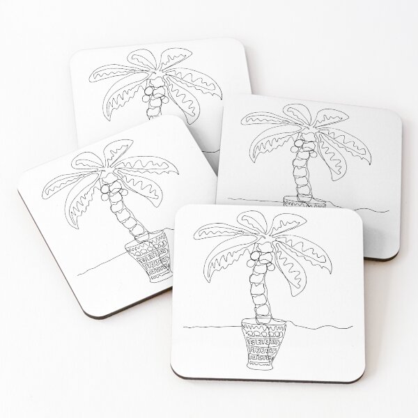 Item preview, Minimalistic illustration of a flower pot 4 designed and sold by sottovuoto.