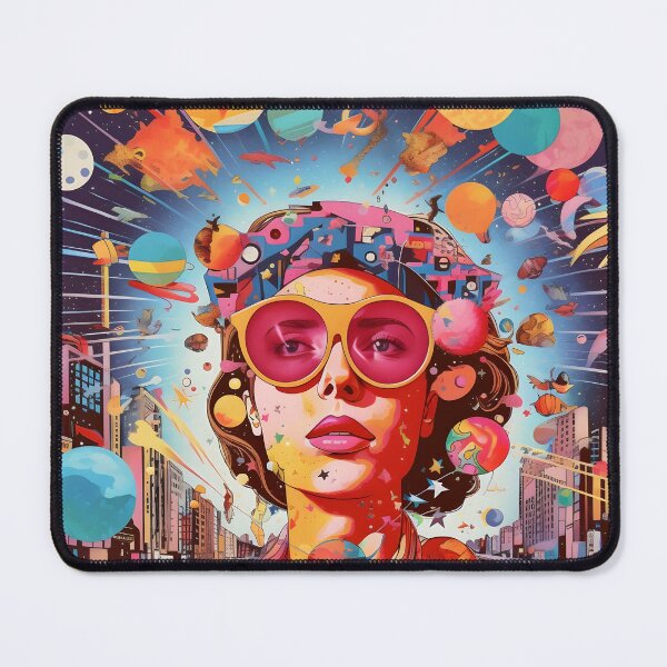 Item preview, 90s Surreal explosion of colorful dreams modern art graphic popart designed and sold by masatomio.