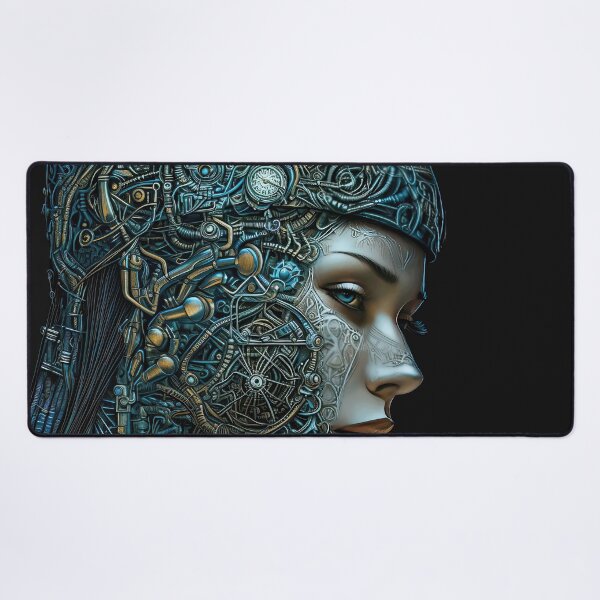 Item preview, cyborg woman futuristic-girl-female cyborg-ai-aidungeon-ex machine-android-cyborg babe designed and sold by Hermossa-Art.