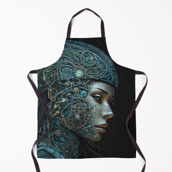 Item preview, cyborg woman futuristic-girl-female cyborg-ai-aidungeon-ex machine-android-cyborg babe designed and sold by Hermossa-Art.
