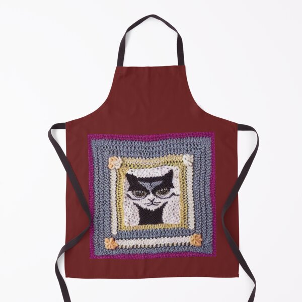Item preview, Grandma's squares, crocheted with the image of a cat. Abstraction. designed and sold by Natalia-Vlad.