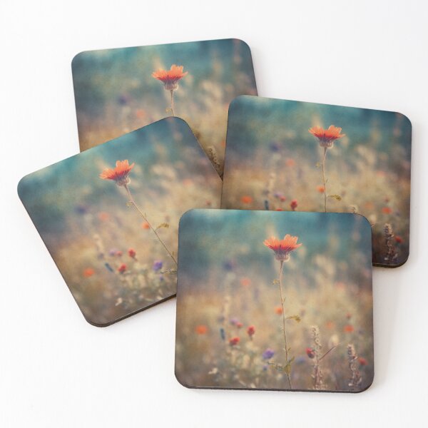 Item preview, Textured Fine Art Photography, Vibrant Red Cosmos in Field, Soft Focus Nostalgia, Dreamscape Portraiture, Home Decor, Wall Art designed and sold by stateofhuman.