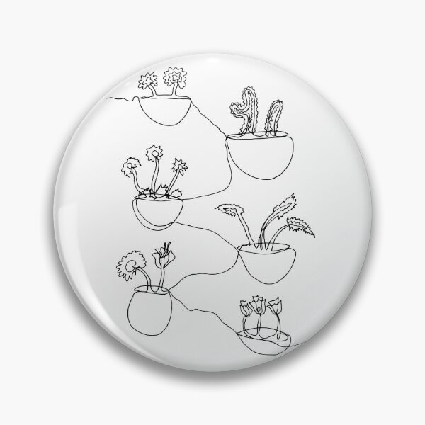 Item preview, Minimalistic illustration of a flower pot 6 designed and sold by sottovuoto.