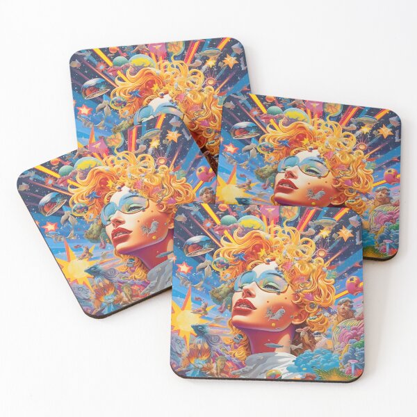 Item preview, 90s Surreal explosion of happiness and joy modern art graphic neo popart designed and sold by masatomio.