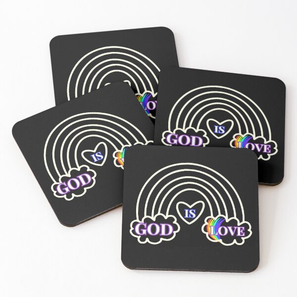 Item preview, God is Love - Cute Rainbow, 7 Colour Splash, Gods Promises Christian designed and sold by Ceramic Scripture.