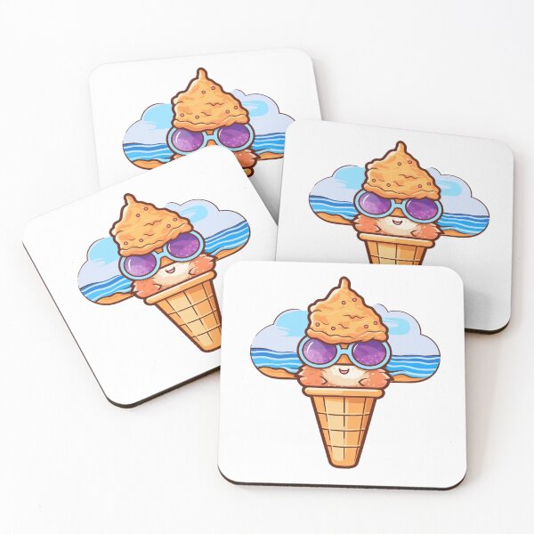 Item preview, Ice cream at Sunny Beach designed and sold by Stickermagician.