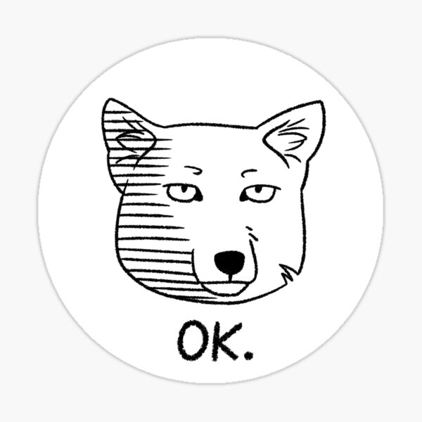 OK Tibetan Fox Sticker