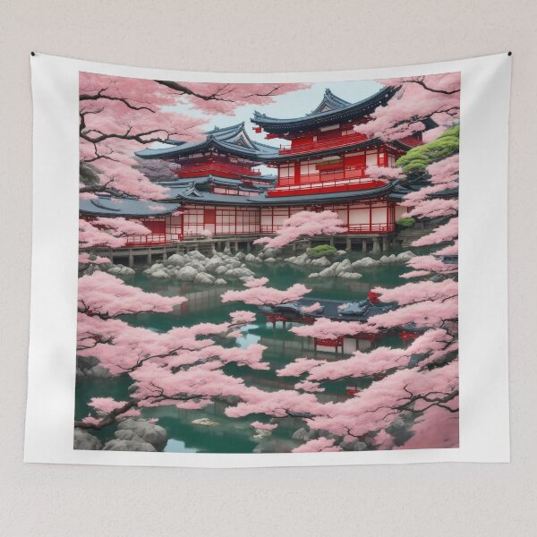 Item preview, Sakura Dreams: Crafting a Captivating Poster of Japanese Heritage designed and sold by RedArtG09.
