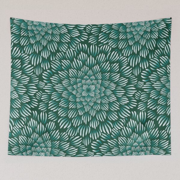 Item preview, Succulent Doodle Mandala Print designed and sold by TigaTiga.