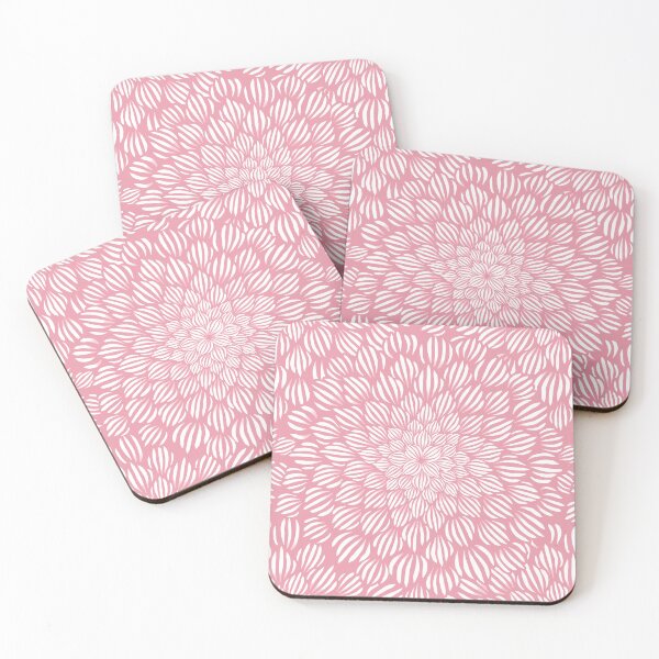 Item preview, Succulent Doodle Mandala Print - Pink Lace designed and sold by TigaTiga.