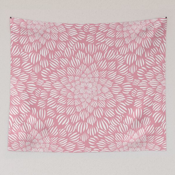 Item preview, Succulent Doodle Mandala Print - Pink Lace designed and sold by TigaTiga.