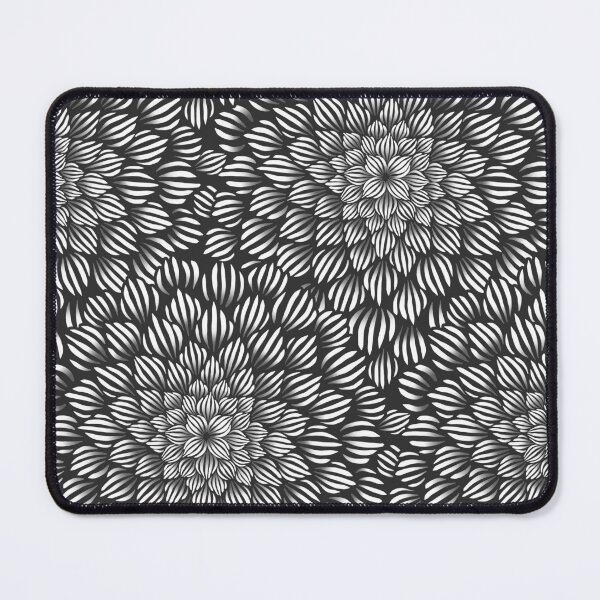 Item preview, Succulent Doodle Mandala Print - Black and White designed and sold by TigaTiga.
