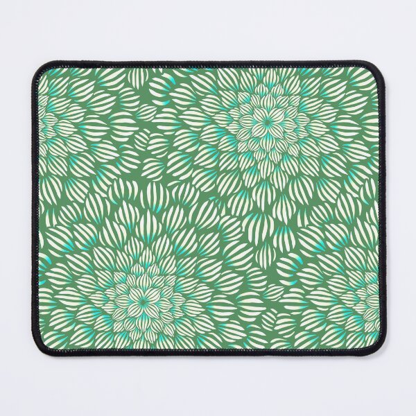 Item preview, Succulent Doodle Mandala Print - Bright Greens designed and sold by TigaTiga.