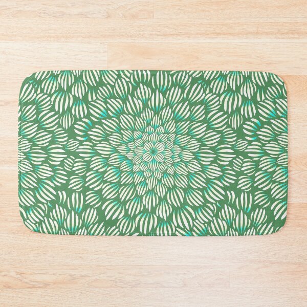 Item preview, Succulent Doodle Mandala Print - Bright Greens designed and sold by TigaTiga.