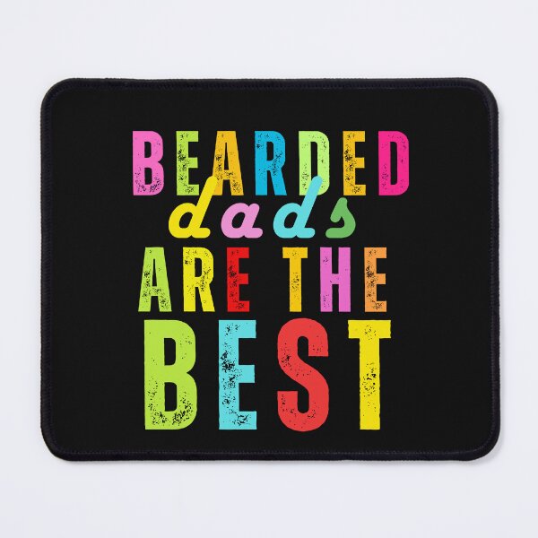 Item preview, Bearded Dads are the Best Funny Retro Typography Quote designed and sold by thedazzlingmonk.