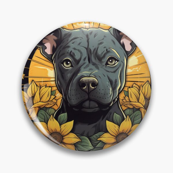 Item preview, Staffy Sunflowers designed and sold by Nocturne  Paws.