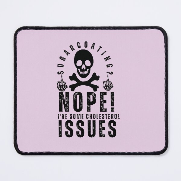 Item preview, Sugarcoating? Nope! I've some Cholesterol Funny Vintage Skeleton Typography Quote designed and sold by thedazzlingmonk.