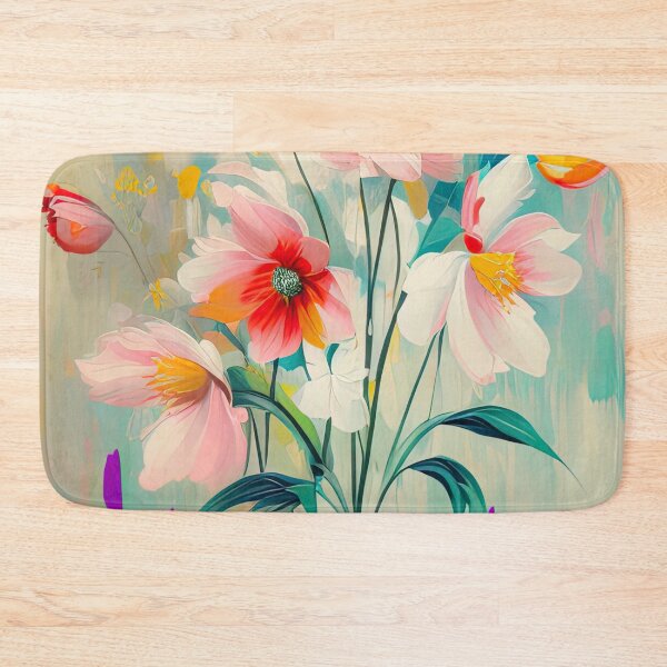 Item preview, Throw Pillow With Beautiful Floral Painting - Spring Home Decor designed and sold by Sowari-Pillows.