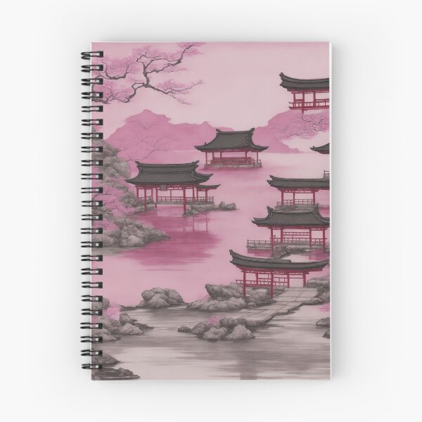Item preview, Ink and Wash Serenity: A Tranquil Japanese Torii Gate and Shrine designed and sold by RedArtG09.