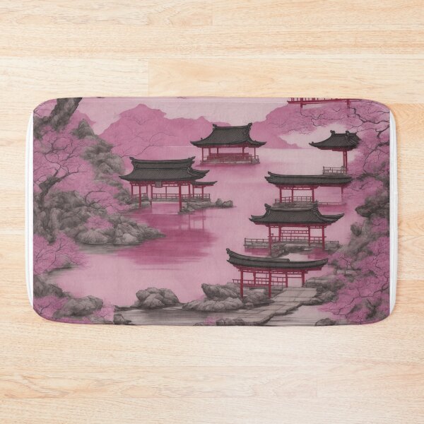 Item preview, Ink and Wash Serenity: A Tranquil Japanese Torii Gate and Shrine designed and sold by RedArtG09.