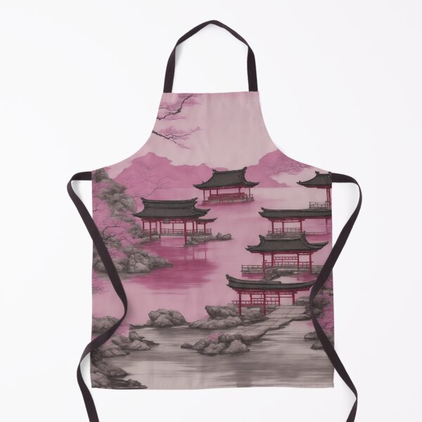 Item preview, Ink and Wash Serenity: A Tranquil Japanese Torii Gate and Shrine designed and sold by RedArtG09.