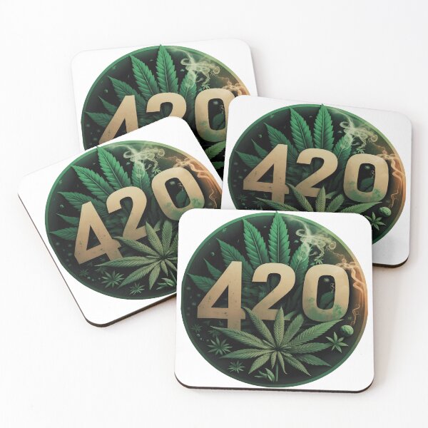 Item preview, 420 Weed Leaf with Smoke Logo designed and sold by Tuong Nguyen.